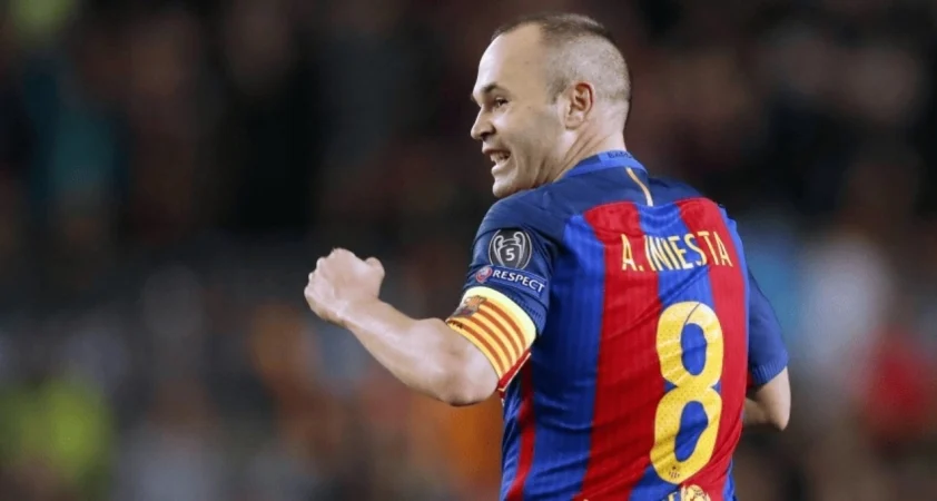 Iniesta rời Barcelona vào năm 2018.