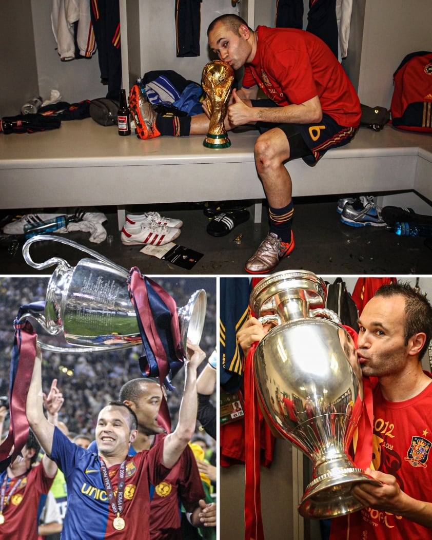 Iniesta đã giành được trọn vẹn những danh hiệu danh giá nhất.